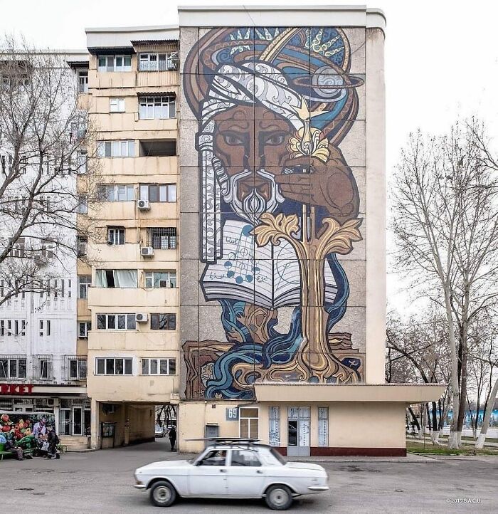 Housing Building On Bobur Street. Tashkent, Uzbekistan Built In 1974