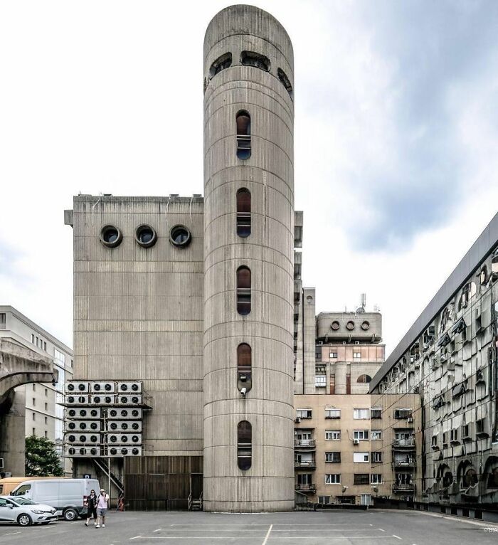 Telecommunication Office, Detail Skopje, North Macedonia 1972-74