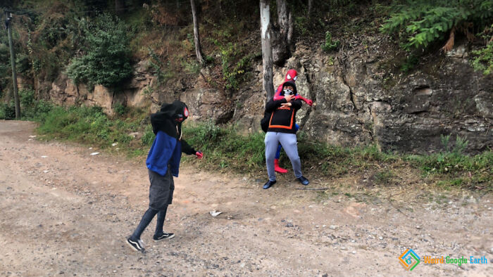 "Spiderman In Mexico". Location: Michoacan, Mexico