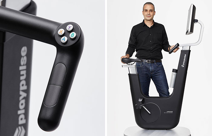 Playpulse One By @pontidesignstudiohk Is A Gaming Bike Designed To Turn Workout Into An Entertainment Experience By Combining Sports Hardware With Gaming Interfaces