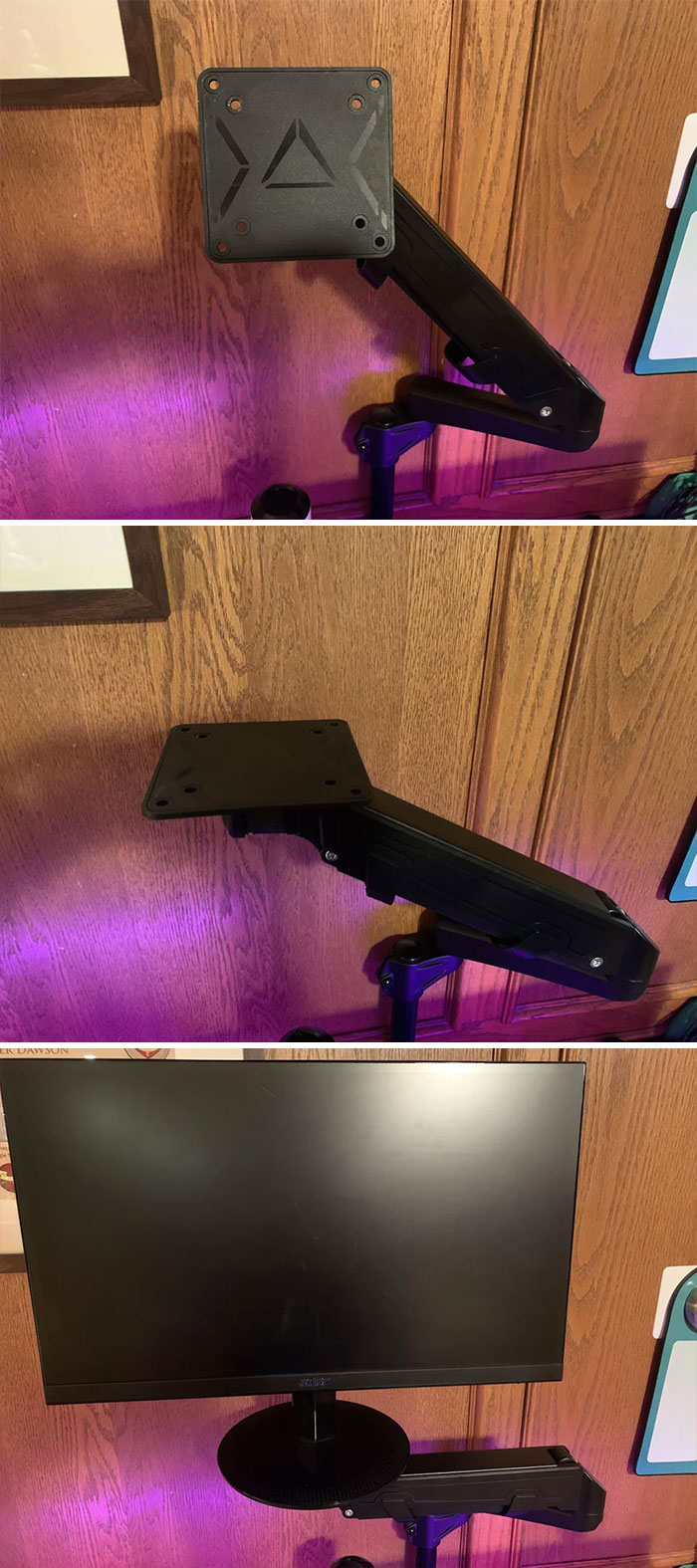 ¿Es así como funcionan los brazos para los monitores?