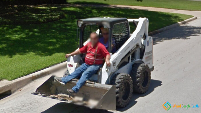 "Enjoying The Tractor". Location: Fort Worth, Texas, USA