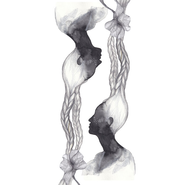 Watercolor Illustration: "Aquarius"