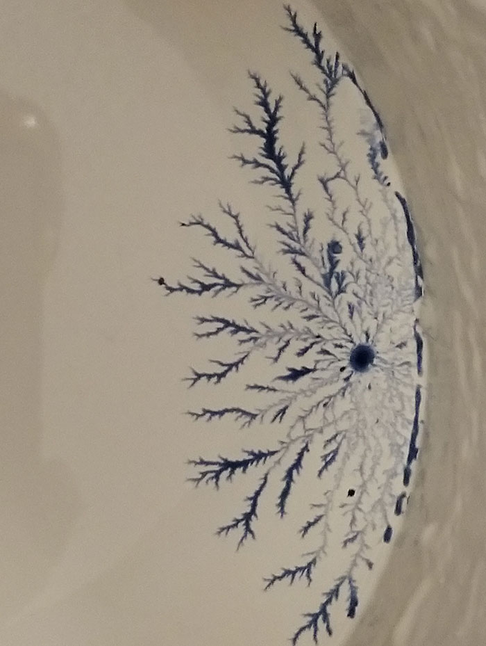 My Pen Broke And A Drop Of Ink Fell In My Paint And Gifted Me This