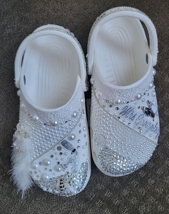 Heated Debate Ensues On Whether White Crocs Are Appropriate Footwear For Walking Down The Aisle
