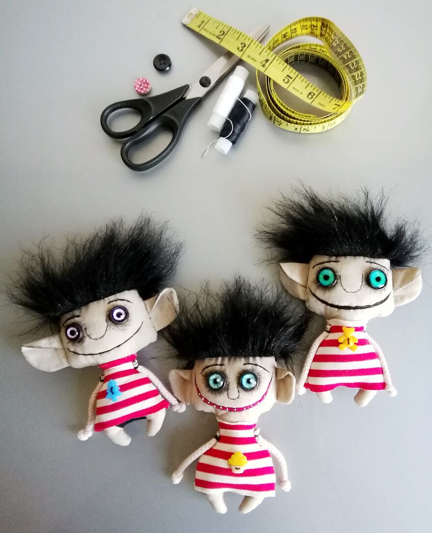 Here Are My Handmade Textile Dolls That Are Strange, Funny, And Ridiculous (23 Pics)