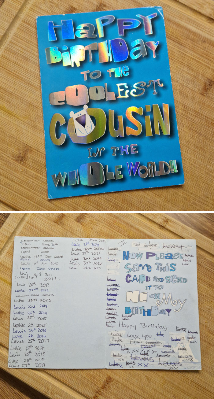 We Have Sent The Same Card For Nearly 20 Years