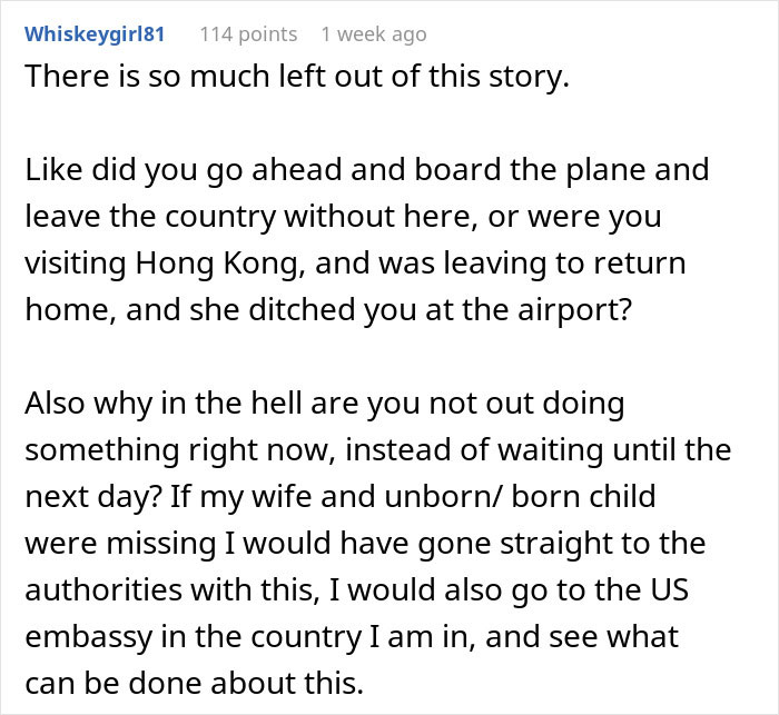 Guy Turns To The Internet After His Pregnant Wife Suddenly Disappears From The Airport And Texts Him To Never Look For Her
