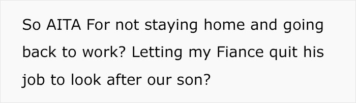 &ldquo;AITA For &lsquo;Forcing&rsquo; My Fianc&eacute; To Quit His Job That He Loves?&rdquo;: Woman Plans To Go Back To Work After Giving Birth As She Earns More Than Her Fianc&eacute;