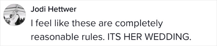 Woman Gets Labeled A &ldquo;Bridezilla&rdquo; After She Goes Viral For Sharing The 6 Rules Her Wedding Guests Had To Obey 