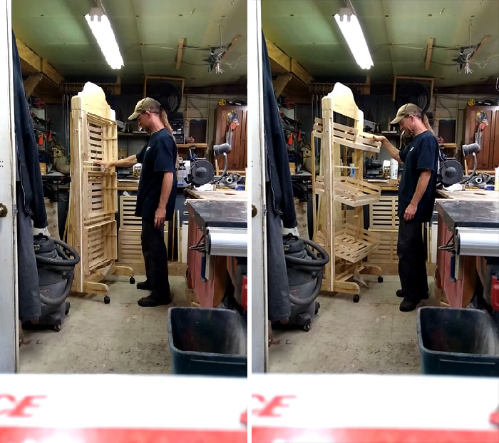 Niece Asked Me For Shelving/Basketing That Could Be Stowed Away Easily Off Season. I Would Up Making 22 Of These These Things For Her And Her Friends