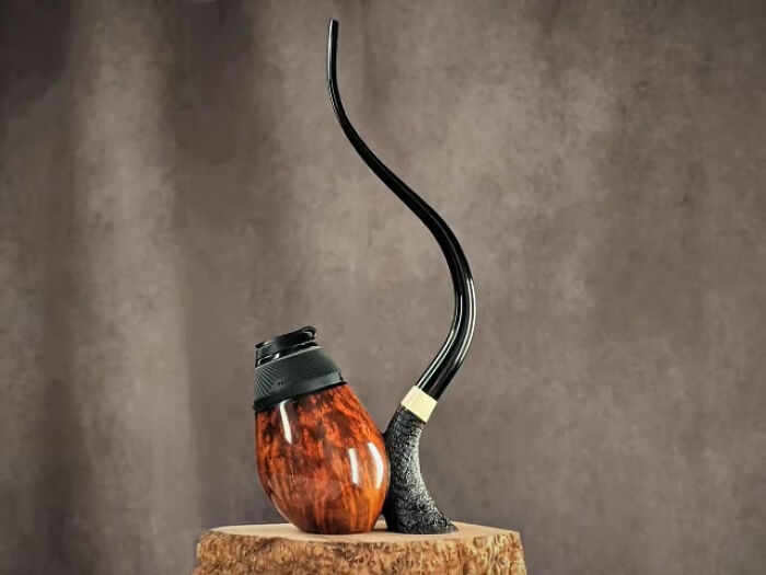 Using Mammoth Ivory For The Accent On This Briar Wood Proxy Pipe