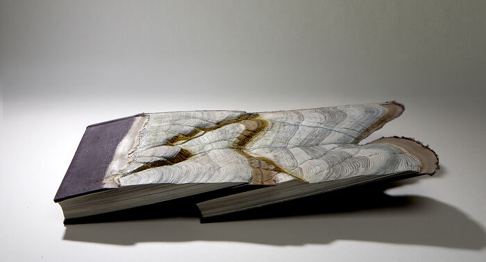 Carved Book Landscapes By Guy Laramee