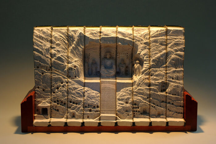 Carved Book Landscapes By Guy Laramee