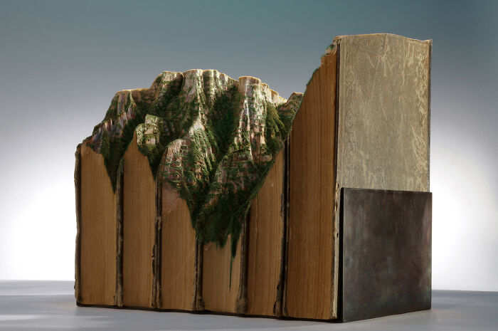 Carved Book Landscapes By Guy Laramee