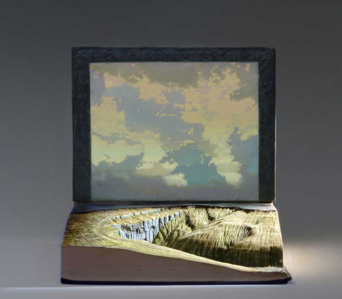 Carved Book Landscapes By Guy Laramee