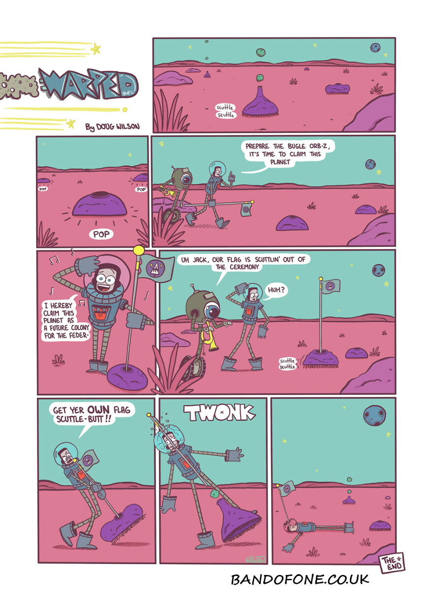 I Make Comics About A Doomed Spaceman And His Robot Side-Kick.