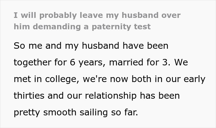 Husband Demands A Paternity Test From His Pregnant Wife, She Tells Him To File For Divorce