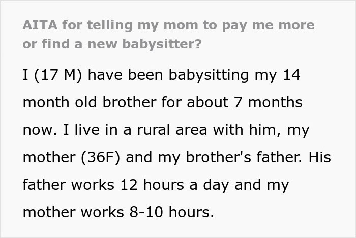 Teenager Is Expected To "Give Up His Freedom" Until He's 21 To Take Care Of His Baby Brother