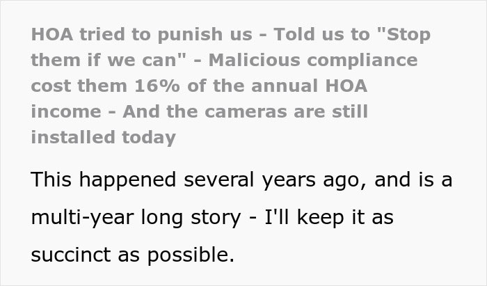 Person Maliciously Complies With HOA Rules, Ends Up Costing Them 16% Of The HOA Income