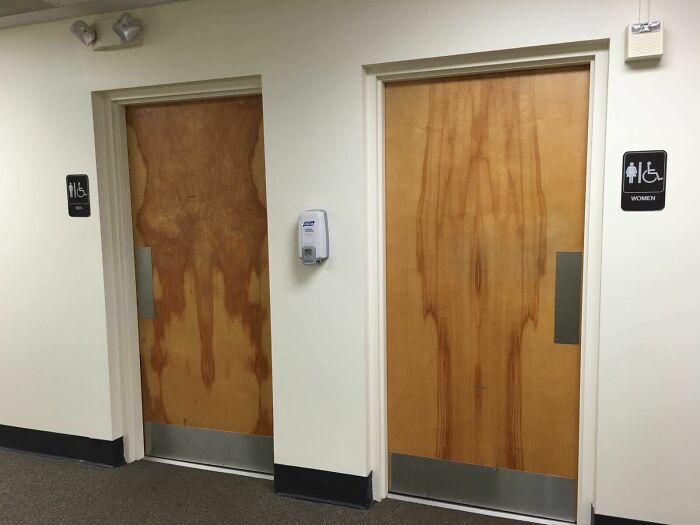 ... When Selecting Wood Grain On Toilet Doors