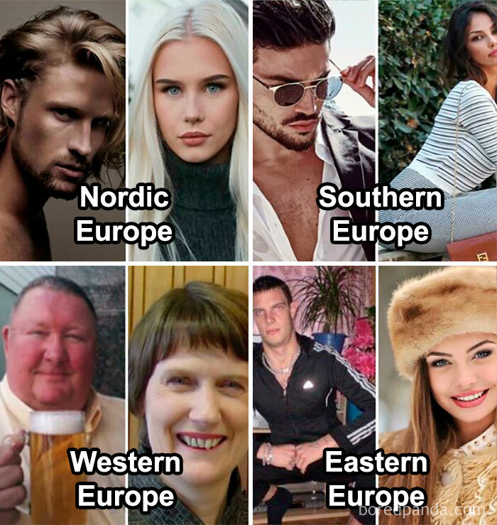 Average European Men And Women