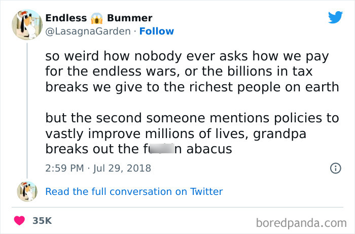 "Oh Gee, We Wish We Could, But Where Would We Find The Money?"