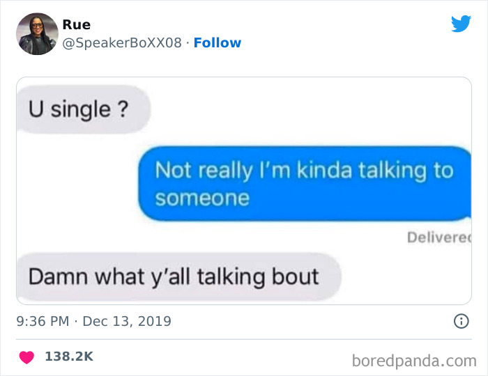 person asking another person if she is single 