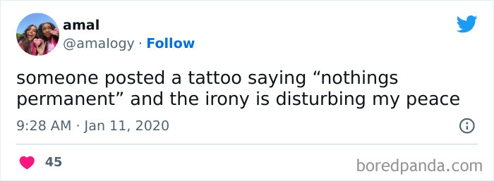 Funny Tweets About Tattoos