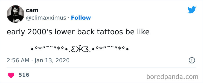 When The Tattoo Trend Was New In The Early 2000s…