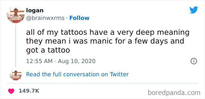 Manic Yesterday, Tattoo Today