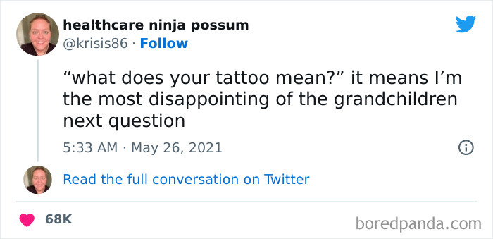 Most Disappointing Grandchild