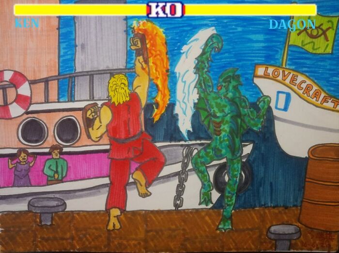 My 14 Drawings Of Street Fights That I Made During Lockdown