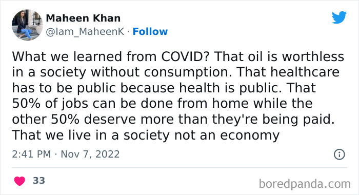 We Live In A Society Not An Economy!