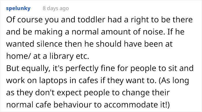 Guy Gets Annoyed At A Toddler At A Caf&eacute; Because He Wants To Use It As His Office, The Kid's Mom Calls Him Out
