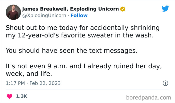 Funny-Relatable-Dad-Tweets-Xploding-Unicorn-James-Breakwell