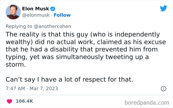 Twitter Employee Tweets Elon Musk To Find Out If He Still Has A Job, Elon Proceeds To Publicly Belittle Him And Mock His Disability