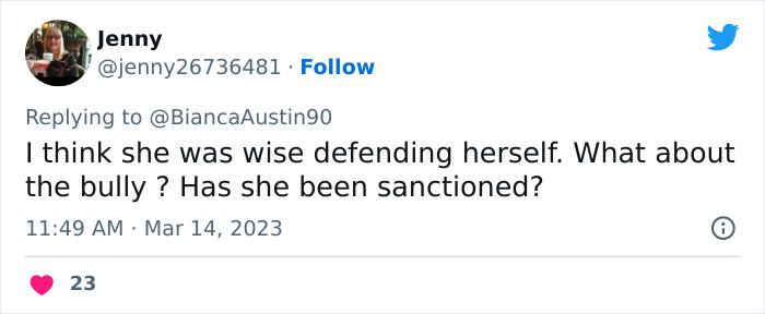"My Daughter Finally Punched The Bully In The Face": Mom Praises Her Child For Standing Up For Herself, Calls Out School's Reaction "My Daughter Finally Punched The Bully In The Face": Mom Praises Her Child For Standing Up For Herself, Calls Out School's Reaction