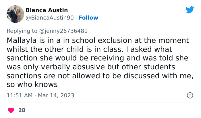 "My Daughter Finally Punched The Bully In The Face": Mom Praises Her Child For Standing Up For Herself, Calls Out School's Reaction "My Daughter Finally Punched The Bully In The Face": Mom Praises Her Child For Standing Up For Herself, Calls Out School's Reaction