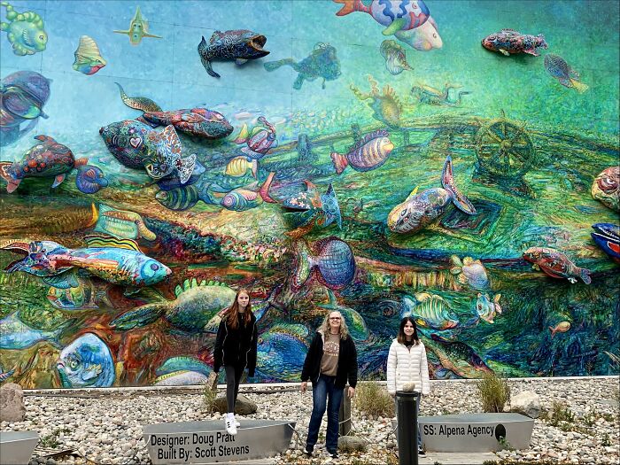 In Alpena, Michigan. The Fish Are Actually 3D