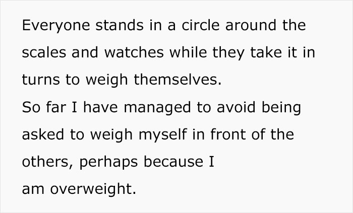 Person Is Left Confused After Their Colleague Brings Scales To Work, Gets Everyone To Weigh Themselves In Front Of Each Other