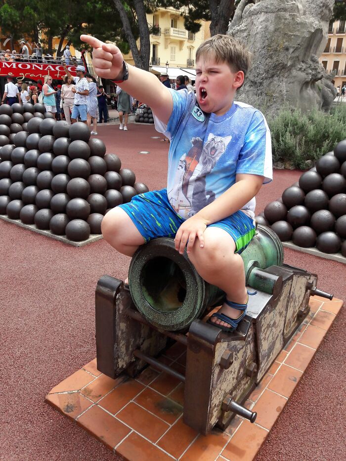 One Of My Favorite Vacation Photos Ever. I Think He Was Still In Middle School When We Did This Trip