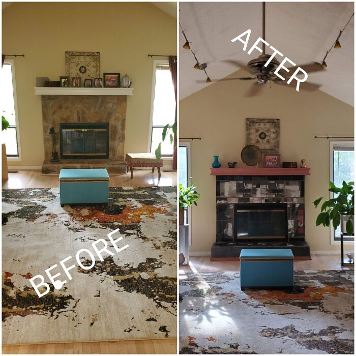 I Redid My Fireplace 😁