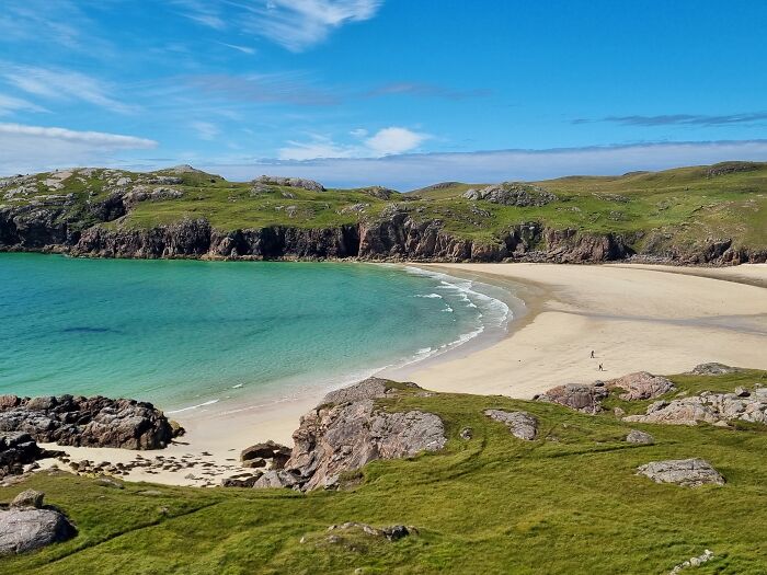 Polin Beach, Lairg, In The Scottish Highlands. Beautiful And Pretty Empty