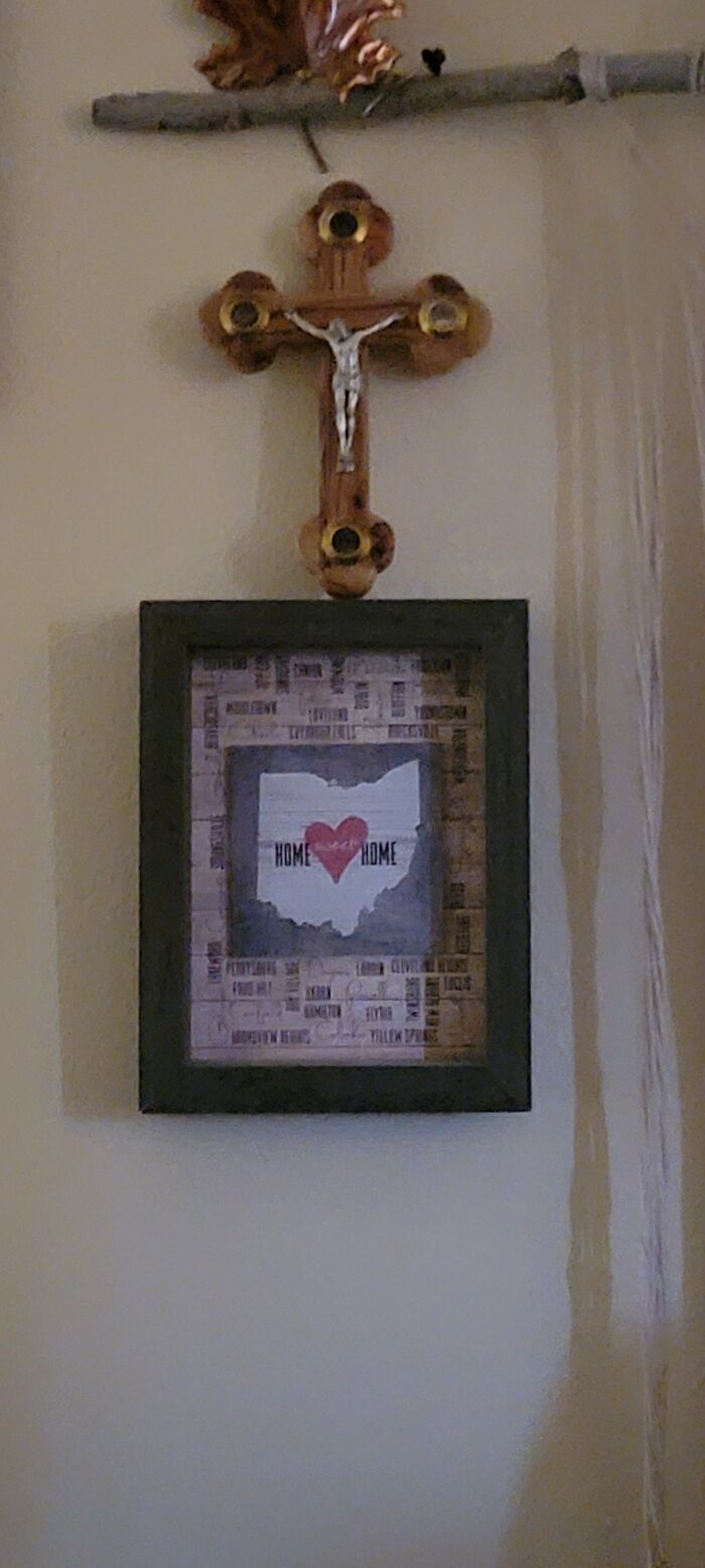 Crucifix From Jerusalem Gifted To Me, An Atheistic Exmo, From My Bestie, Also An Atheistic Exmo