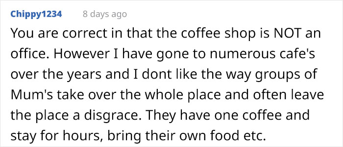 Guy Gets Annoyed At A Toddler At A Caf&eacute; Because He Wants To Use It As His Office, The Kid's Mom Calls Him Out
