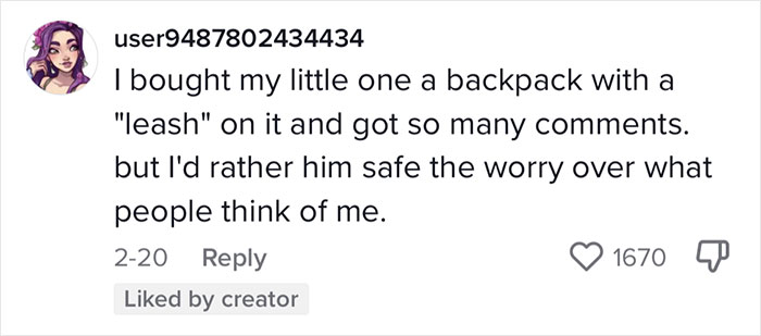 Woman Shares The Important Reasons Why She Keeps Her Daughter On A Leash In Supermarkets