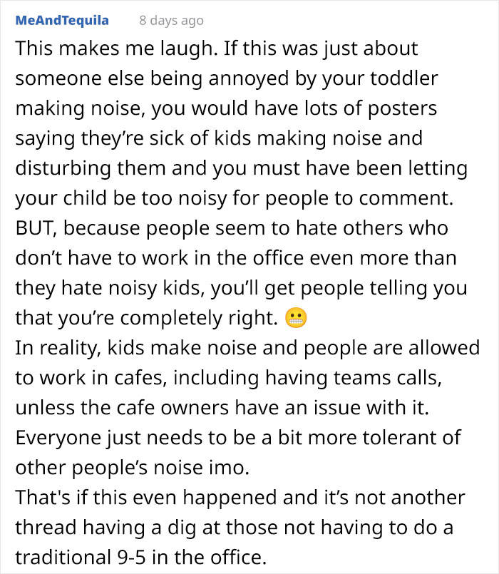 Guy Gets Annoyed At A Toddler At A Caf&eacute; Because He Wants To Use It As His Office, The Kid's Mom Calls Him Out