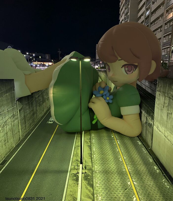 This Artist Digitally Places Giant Inflatable Women Around The City And It Looks Very Real (21 Pics)