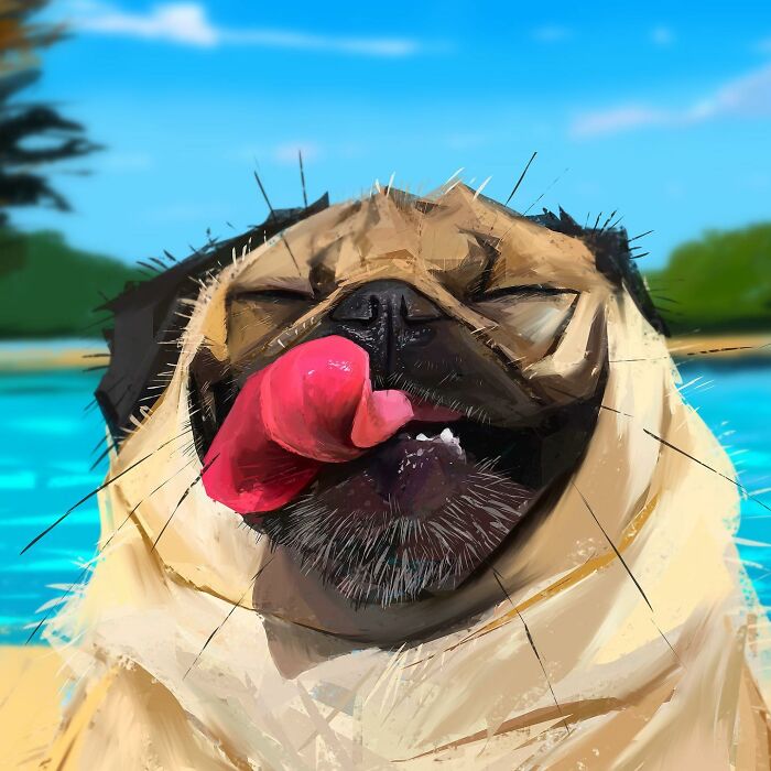 Have Fun With The Fabulous Portraits Of Albeniz Rodriguez, The Artist Who Shows The Happy Side Of Animals (41 Pics)